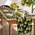 thumbnail image 6 of Placemats Set of 6, Yellow Lemon Place Mats Watercolor Fruit Leaves Black Tablemats Washable Placemat Table Decoration for Kitchen Table Dinner Party Home Decor Indoor Outdoor 13x19 Inch, 6 of 9
