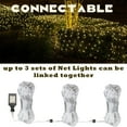 8x8ft Gazebo Net Lights, 150 LED 8 Modes Waterproof Connectable Net