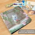 thumbnail image 5 of Leather Cover Photo Album 80 Pockets 4x6 Photos Bookshelf Picture Album Cute Kitten in Flower Basket, 5 of 9