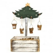 Christmas Tree Stand With 24 Rustic Buckets