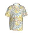 thumbnail image 2 of Daiia Boho Hawaiian Shirt for Men Gentle Cotton Regular Short Sleeve Casual-Small, 2 of 9