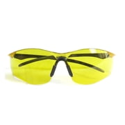 HyperTough Z87.1 Safety Glasses with Polycarbonate Lens in Yellow Tint. HTS-617113YL