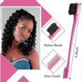 thumbnail image 2 of 3-Piece Set of Teasing Brushes, Hair Brush with Bristles and Comb, Teasing Combs, Heavy Duty Rat Tail Comb, 2 of 5