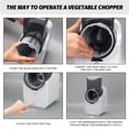 thumbnail image 5 of Electric Cheese Grater Shredder, Automatic Vegetable Slicer with 3 Blades, Handle Potato Shredder, Chopper for Fruit and Vegetable Salads, White, 5 of 12