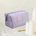 thumbnail image 5 of Djiypn Makeup Cosmetic Bag Small Checkered Pouch Make Up Purse Bag Y2k Accessories, Small Makeup Pouch for Travel Essentials Toiletries Accessories(Purple), 5 of 7