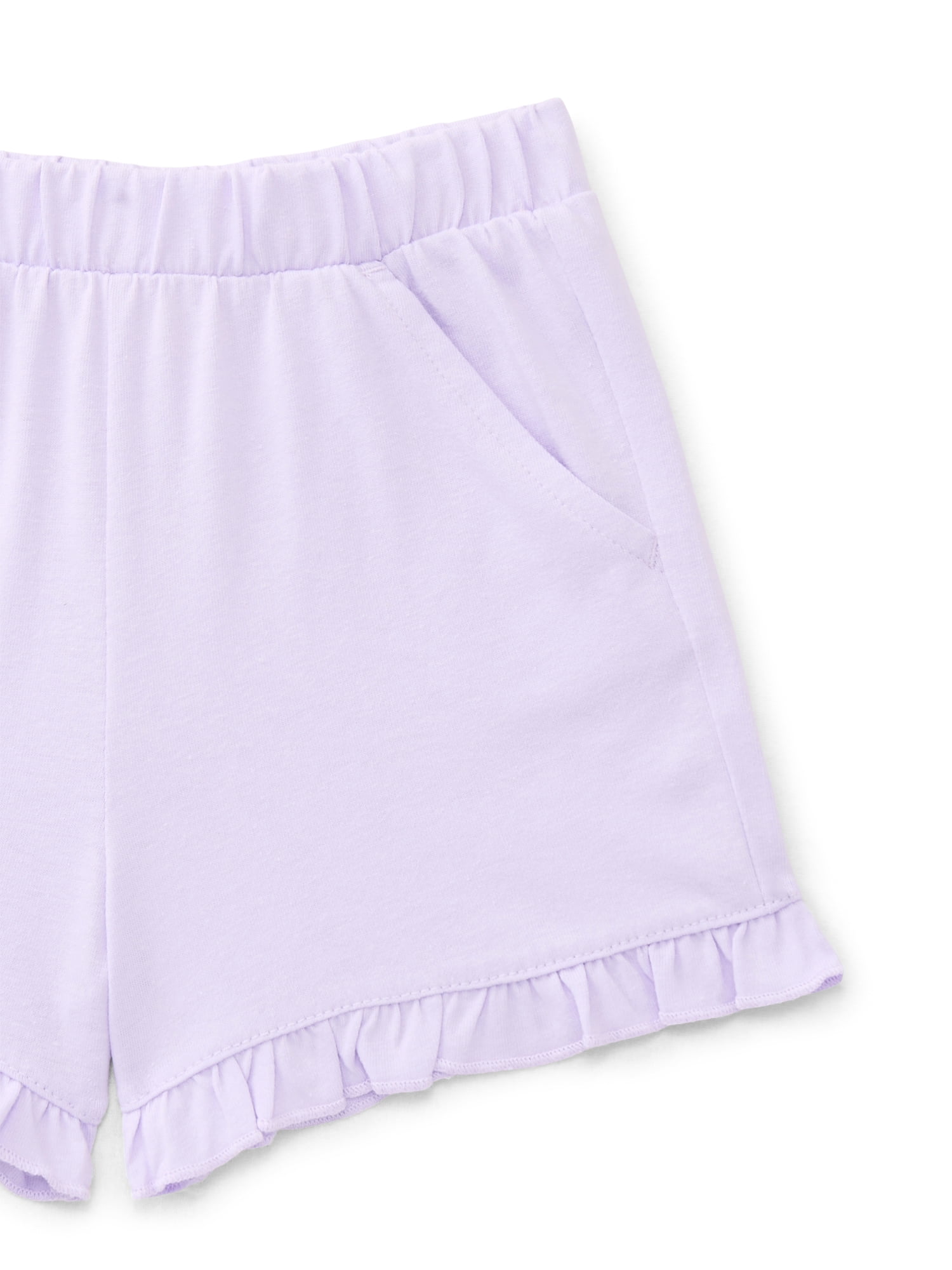 Wonder Nation Toddler Girls Ruffle Shorts, Sizes 18M-5T