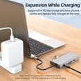 thumbnail image 3 of 4K 30Hz USB C Docking Station Type C to Compatible VGA RJ45 Adapter USB 3.0 HUB Splitter ,Easy to Use, 3 of 6