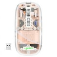thumbnail image 2 of Wireless Mouse Rechargeable Three Mode Mouse 4 Adjustable DPI Optical Computer Mice For Laptop Desktop Tablet orange, 2 of 5