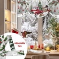 thumbnail image 5 of Christmas Truck Tie Up Valances Curtain, Xmas Cute Snowman Tree Gifts Winter Grey Adjustable Rod Pocket Short Window Treatment Tie Up Curtains Valances for Kitchen Living Room Bathroom 60x18 In, 5 of 9