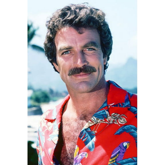 Tom Selleck Hawaiian Shirt Magnum Print 24X36 Poster