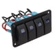 thumbnail image 5 of Panel de interruptores basculantes de 4 posiciones con múltiples protecciones, retroiluminación LED azul, IP65, resistente al agua para 12-Vehículos de 24 V Embarcaciones SUV Camiones, 5 of 14
