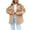 Khaki, variant on Womens Winter Warm Coats Long Sleeve Button Front Drop Shoulder Pocket Casual Coat Jacket With Pockets