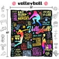 thumbnail image 2 of Volleyball Blanket Gifts for Boys Girls, Volleyball Lovers Throw Blanket Super Soft Lightweight Travel Bed Sofa Blankets for Sport Fans Kids Adults Player Coach, 50 x 60 Inch, 2 of 7