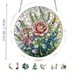 thumbnail image 4 of AZXY Stained Glass Rose Acrylic Puzzle Suncatcher 83 Pieces, Window Hanging Decorations Crystal Sun Catcher for Indoor Outdoor, DIY Craft Kit Stress Relief Gift for Adults, 4 of 6