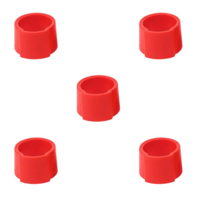 maskred Pince de Fixation Réglable en Silicone pour Saxophone Accessoires de Saxophone Polyvalents et Pratiques pour Professionnels Concert Rouge 3 x 2cm 5Set
