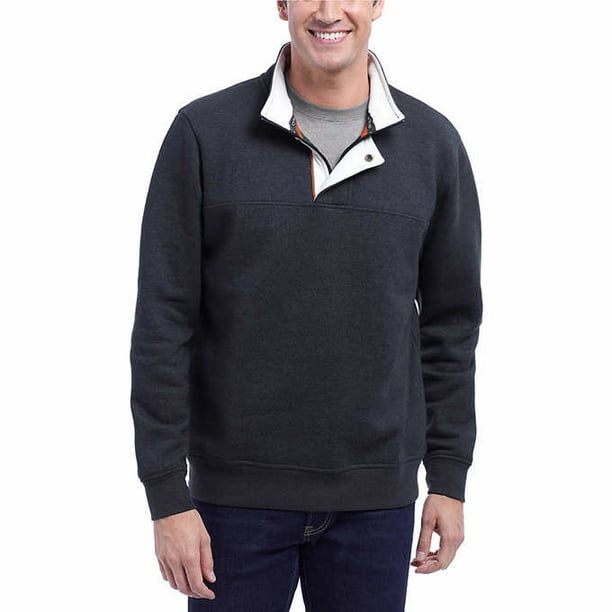 Orvis Orvis Mens Signature Quarter Zip Pullover Sweater (Charcoal, XXLarge)