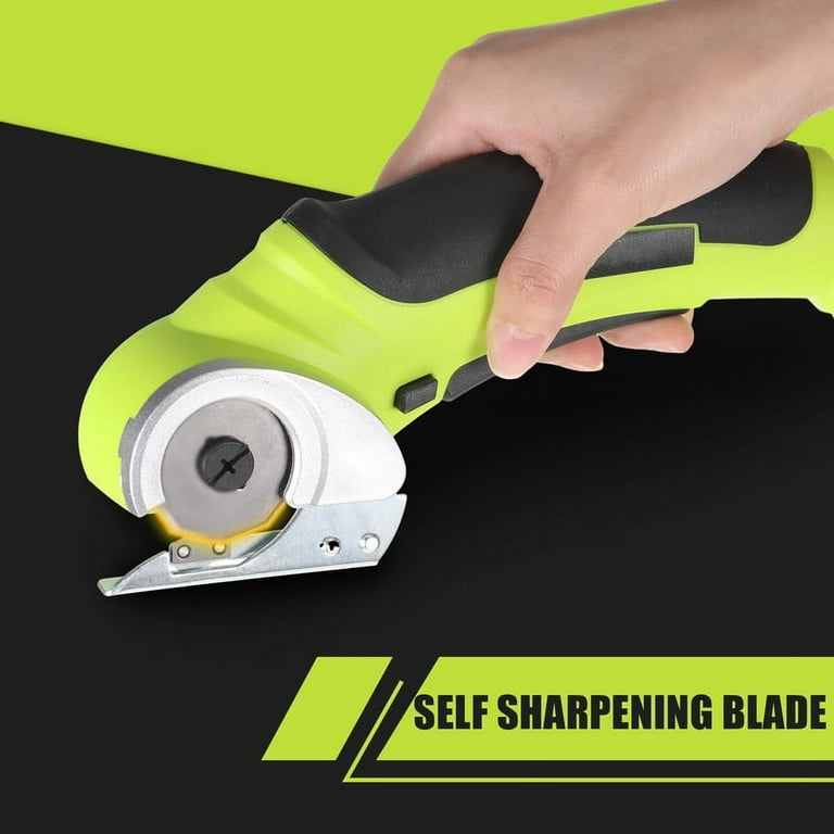 Cloth and Cardboard Cutter, Rotary Cutter for Fabric Cordless