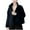 Black-03, variant on HTNBO Womens Fleece Jacket Zip Up Sherpa Coats Fall Winter Trendy Fuzzy Mock Neck Jackets Coat with Pockets