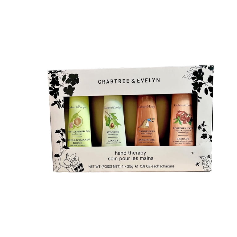Crabtree & Evelyn 4-Pack Hand Therapy Set - Almond, Avocado