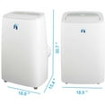 thumbnail image 3 of JHS 10,800 BTU (15,000 BTU ASHRAE) 115V Portable Air Conditioner with Remote, Rooms up to 550 sq ft, A020A-10KR, 3 of 12