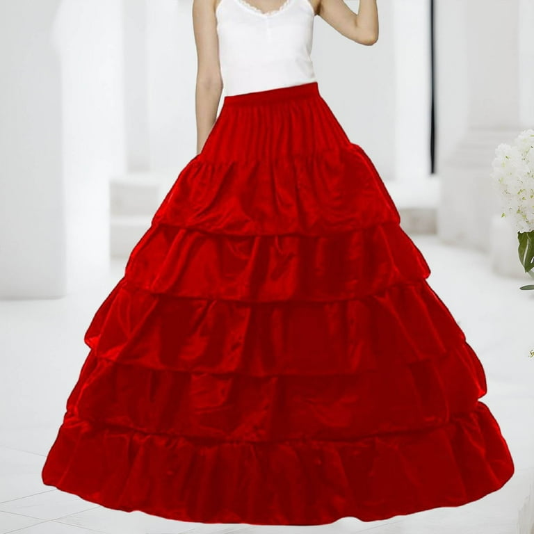 open lace back dress SELENE / A Line Red Wedding Dress with Beaded Sparkling Bodice main image 0