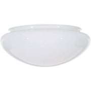 KastLite 11" White Mushroom Glass Shade | Lip Mounted 9-7/8" Fitter (Outside Diameter) with 4.56" Height | Manufactured by Satco