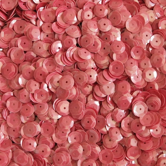 Rose Pink Cup Sequins 8mm Luster Opaque Made in USA
