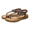 thumbnail image 1 of Sandalias planas de playa transpirables para mujer sandalias bohemias de verano zapatos para caminar al aire libre, 1 of 8