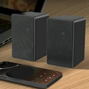 USB Wireds Speaker Stereo Subwoofer Sound Box 3.5mm Input USB Power Computer Speaker for Desktop PC