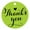 Chartreuse, variant on 100 PCS Personalized Thank You Hang Tags Custom Wedding Favors Gift Circle Paper Tags