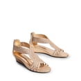 thumbnail image 5 of DREAM PAIRS Womens Open Toe Espadrilles Dressy Platform Sandals Slip on Elastic Ankle Strap Wedges Sandals, 5 of 7