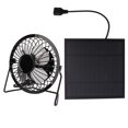thumbnail image 3 of Ventilador de Hierro Amonsee Con panel solar de 5W para Exteriores, 3 of 8