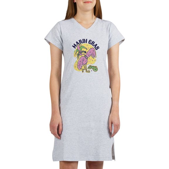 CafePress - Mardi Gras Flamingo T Shirt - Women's Nightshirt