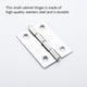 thumbnail image 4 of Riwesomey 1 Juego de bisagras de acero inoxidable de 2 pulgadas, herrajes para exteriores, bisagras planas universales resistentes sólidas Herramientas y ferretería 2 pulgadas de 2 agujeros, 4 of 6