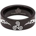 thumbnail image 5 of Triskele Tungsten Carbide Ring, 5 of 9
