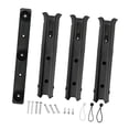 thumbnail image 2 of DYNWAVECA 3 Tube Rod Holder, with Mounting Screws,Portable Sturdy Fishing Rod Rack Adjustable for Garage Storage, Trailer, Kayak Boat black, 2 of 9