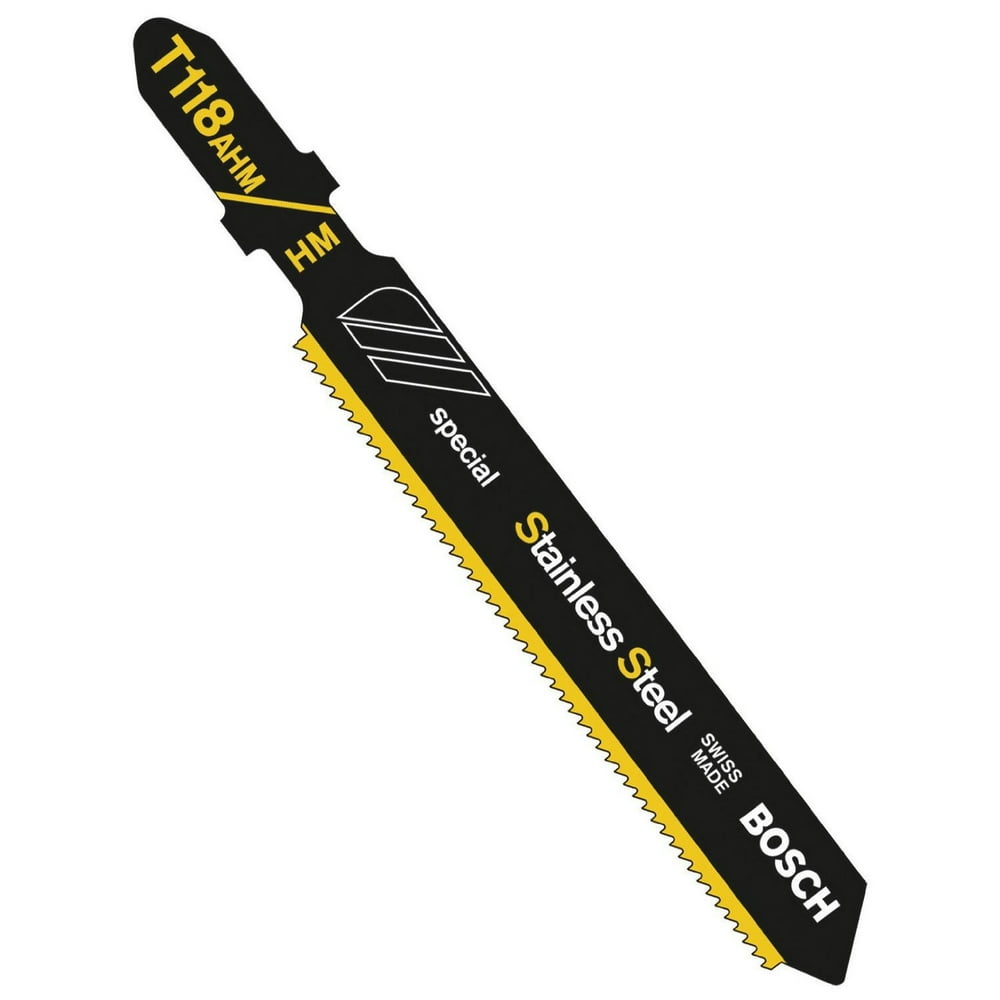 Bosch T118AHM3 3Inch 24TPI Carbide Strip Stainless Steel Jigsaw Blade