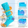 thumbnail image 7 of HYCLES Kids Ski Socks, Long Keen High Thermal Winter Socks for Boys, 2 Pairs Colorful Warm Ski Socks for Children, Soft Breathable Winter Outdoor Ski Socks for Skiing Skating Snowboarding, 7 of 7