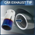 thumbnail image 2 of Exhaust Tip Rear 1.5" - 3.1"  Inlet 3.5" Outlet 6.9" Length Tailpipe for Toyota Land Cruiser 150 Prado 10-18 Stainless Steel Burnt Blue Bolt on, 2 of 7