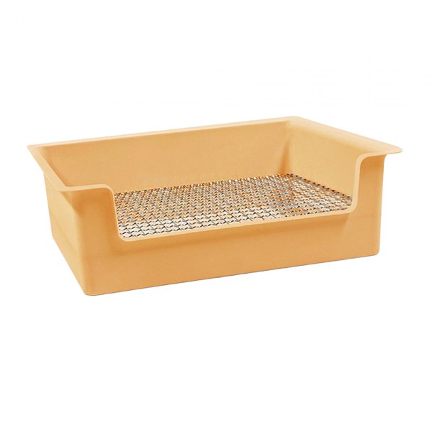 Small Animals Litter Tray Rectangular with Grid Potty Box Rabbit Litter