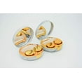 thumbnail image 4 of 2 Pack Marble Contact Lens Case All In One Travel Contact Container Soak Storage Kit(Rose Gold + Gold), 4 of 7