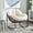 White-Velvet, variant on Outdoor Rocking Chair, Patio Oversized Wicker Egg Rocking Chair, Indoor & Outdoor Comfy Rocker Chair with Thick Cushion, Modern Lounge Chair for Balcony, Front Porch, Garden, Backyard, Deck