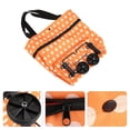 thumbnail image 5 of Bolso de Compras de Punto Naranja Muy Portátil Material de Tela Oxford Bolso de Compras con Ruedas Plegable de Doble Propósito(Punto Naranja) Suministro Para el Hogar Octpeak NO, 5 of 5