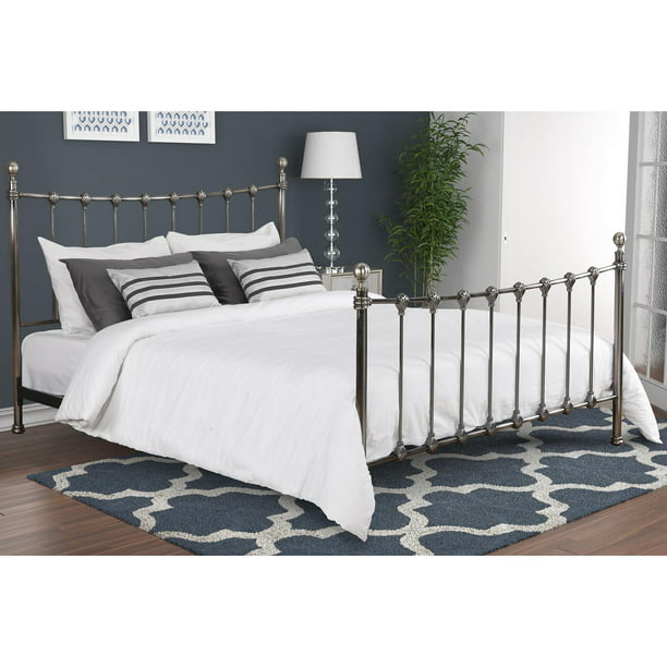 Dhp Merano Metal Bed Frame Queen Size, Brass Bed Frame Queen Size