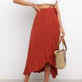 thumbnail image 2 of Lutabuo Jupe Décontractée Jupe Midi Irrégulière Asymétrique Fluide pour Femmes Fête d'Été, 2 of 8