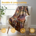 thumbnail image 3 of Football Blanket, Football Gifts for Men Women, Cozy Fuzzy Soft Throw Blanket for Couch Bed Sofa Travel, Lightweight Plush Flannel Fleece Blankets and Throws Size 50" x 60", No Shed No Pilling, 3 of 6