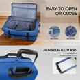 thumbnail image 2 of 20" Carry On Luggage Airline Approved,Softside Suitcase with Wheels Heavy-Duty Waterproof Wheeled Luggage Bag, Blue - TA069, 2 of 9