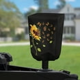 thumbnail image 2 of Yuyamidu Sunflower RV Electric Tongue Jack Cover Universal Camper Jack Cover Protector for Outside Protection Butterfly Trailer RV Electric Jack Cover with Tight Belt, Black, 2 of 7