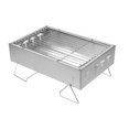 thumbnail image 1 of RUNROTOO Barbecue d'Extérieur en Acier Inoxydable, Gril Pliant, Style Compact, 1 Ensemble, 1 of 8