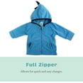 thumbnail image 2 of Cuddle Club Fleece Hoodie Jacket Winter Baby Clothes, Dino Blue Black 4T, 2 of 6